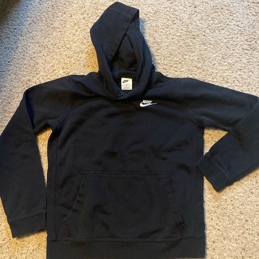 Nike- black hoodie- YL